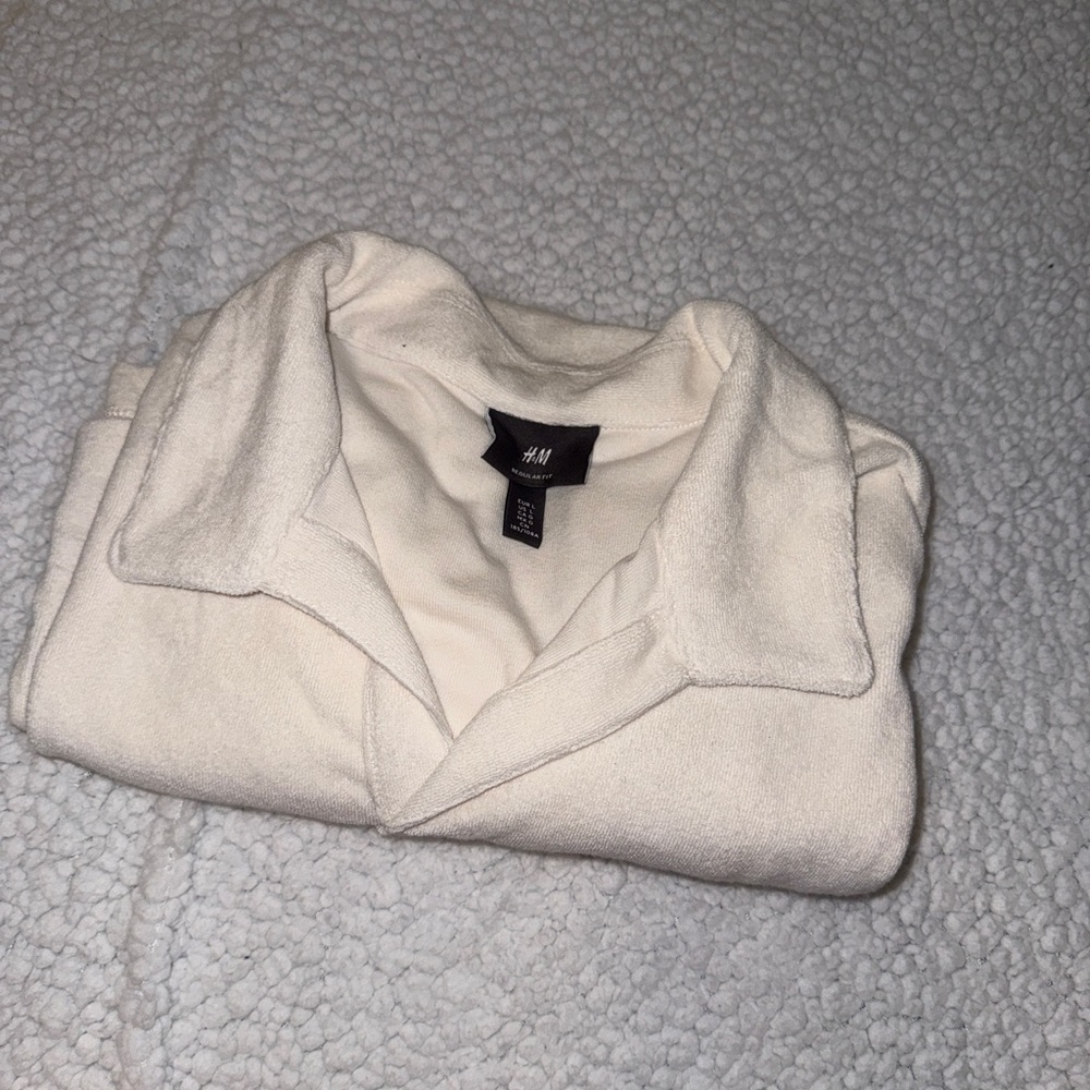 H&M Off-White Regular Fit Polo